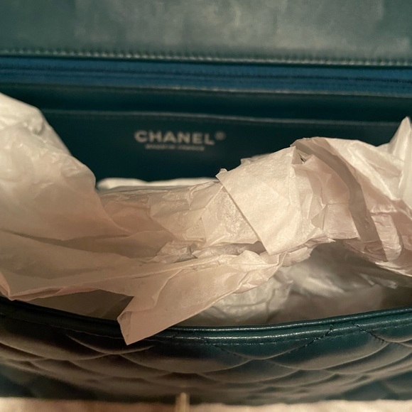 CHANEL - Double Flap Bag Quilted - Lambskin Maxi - Est Retail $10,000 - Picture 4 of 15